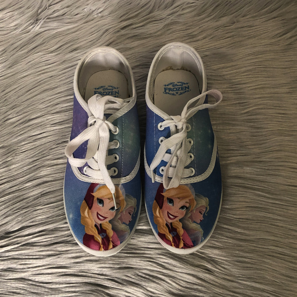 Disney Other - Disney Frozen Canvas Lace Up Sneakers